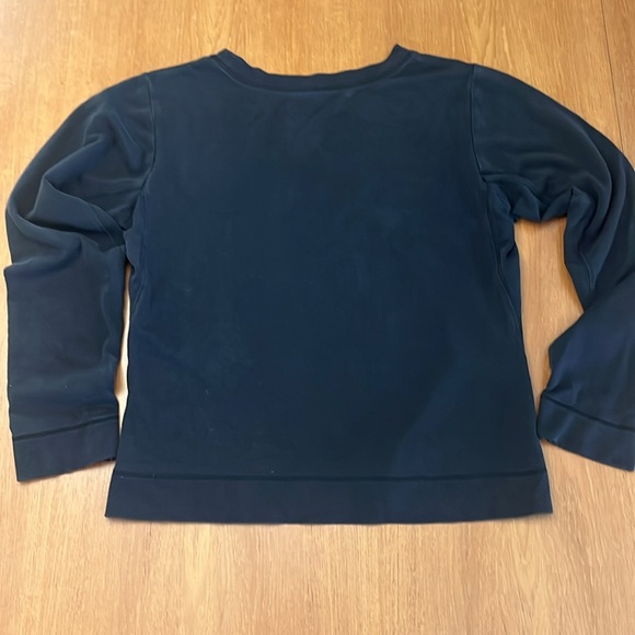 Patagonia Organic Cotton Blend Black Long Sleeve Top, Cropped Length, Size L - Picture 2 of 12